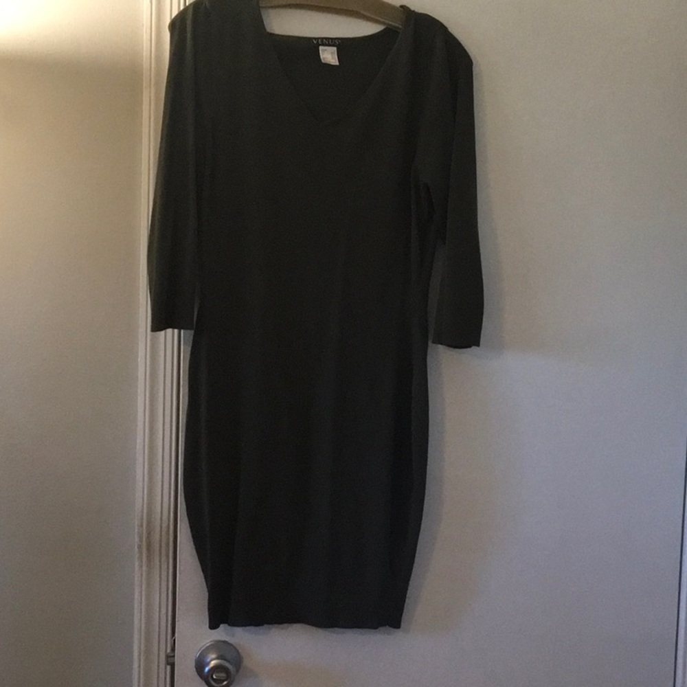 Army greenLightweight sweater dress perfect for the fall Venus medium